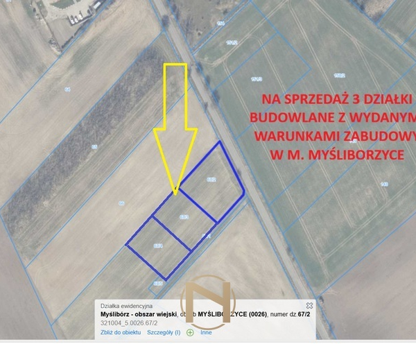 Myśliborzyce - 105000 zł (nr 177/3120/OGS)