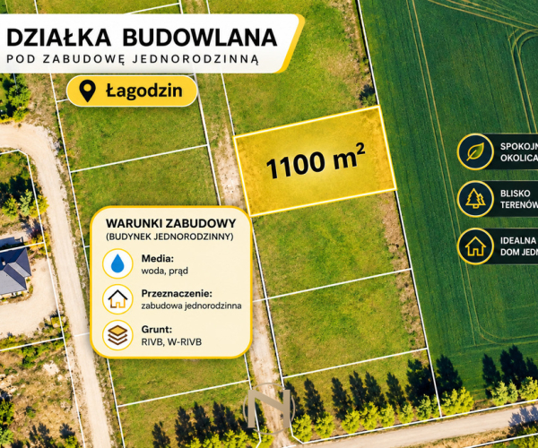Łagodzin - 115000 zł (nr 427/7162/OGS)